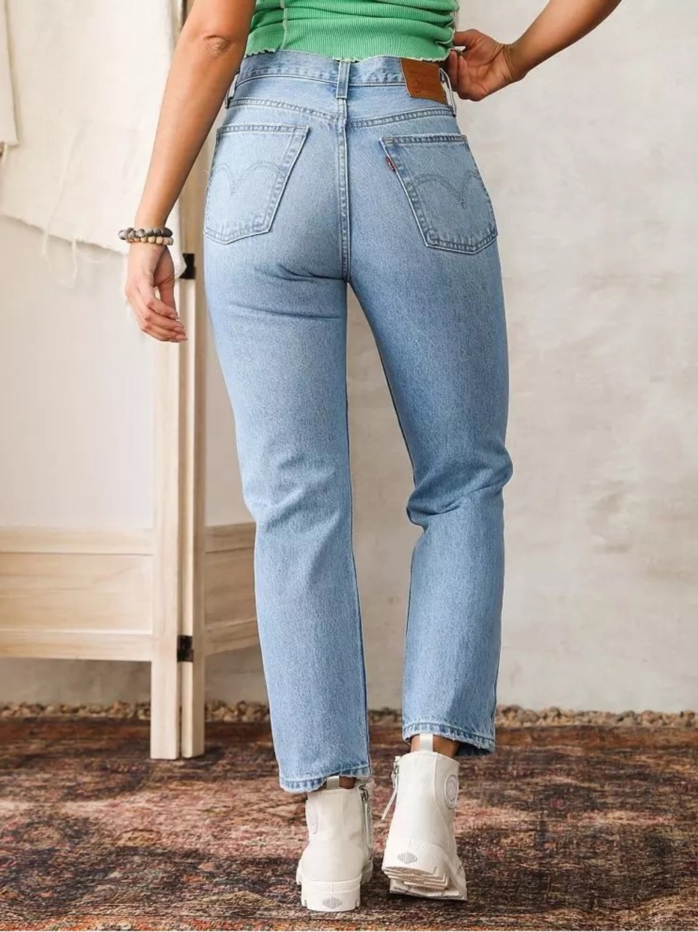 Levi's 501® Ankle Distressed Jeans - Picture 2 of 7
